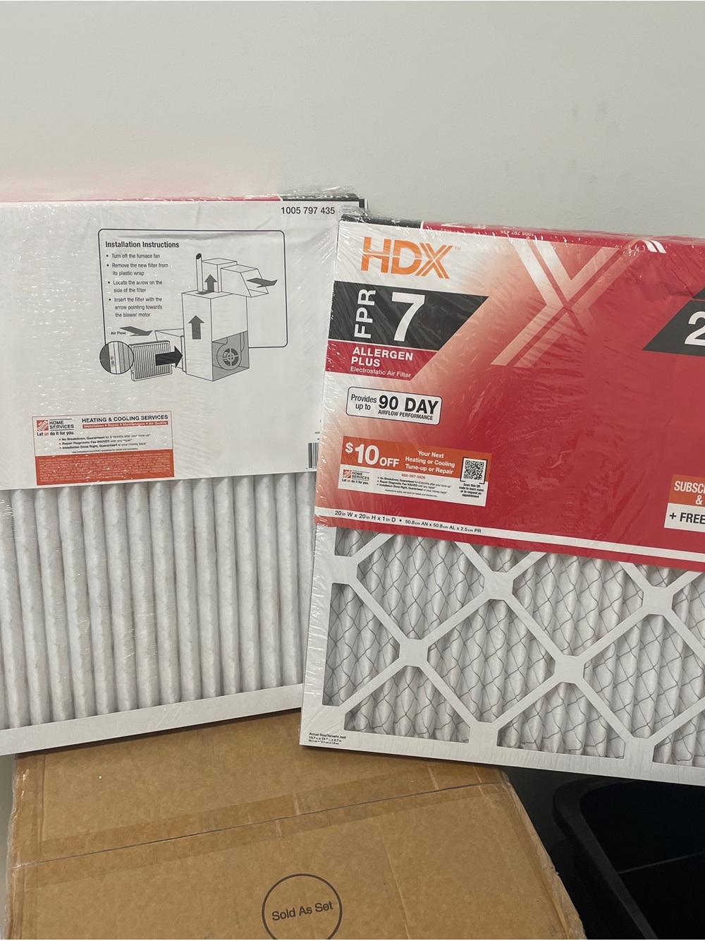 🌬️ HDX FPR 7 Allergen Plus Air Filter 20x20x1 (2 Packs of 2 Filters) 🌬️